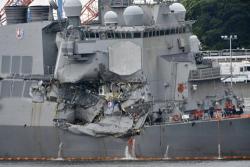 US Destroyer Nearly Sunk After Deadly Collision; Bodies Of Seven US Sailors Found