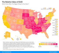 Bang For Your Buck? Mapping Where A Dollar Goes Furthest In America